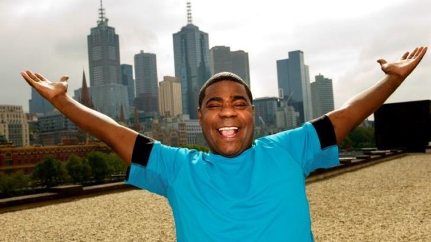 Happier days: Tracey Morgan in Melbourne in 2013.