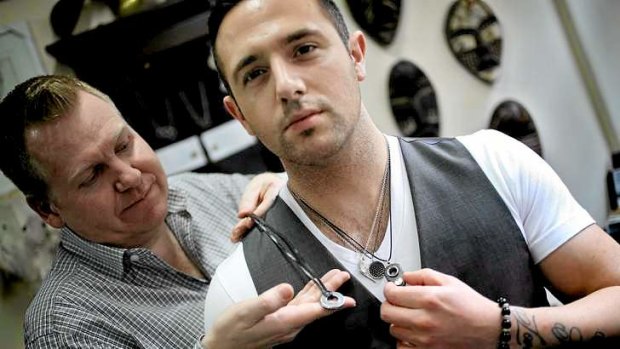 Mark Boldiston (left), owner of Lord Coconut, says men's jewellery is becoming more popular.