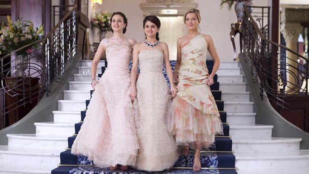 Fusion &#8230; Leighton Meester, Selena Gomez and Katie Cassidy in a Cinderella meets Sex and the City tale for teens.