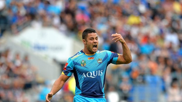 ''He will only get better'': Jarryd Hayne was quickly into the thick of things during his comeback match with the Titans.