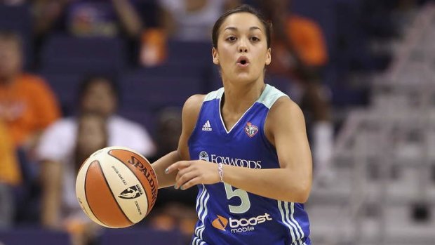 WNBL marquee signing: Leilani Mitchell playing for the New York Liberty.
