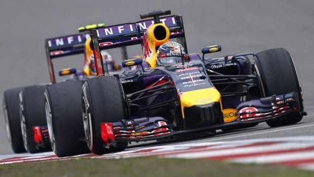 Will it last?: Daniel Ricciardo has outperformed Sebastian Vettel in the early stages of the F1 season.
