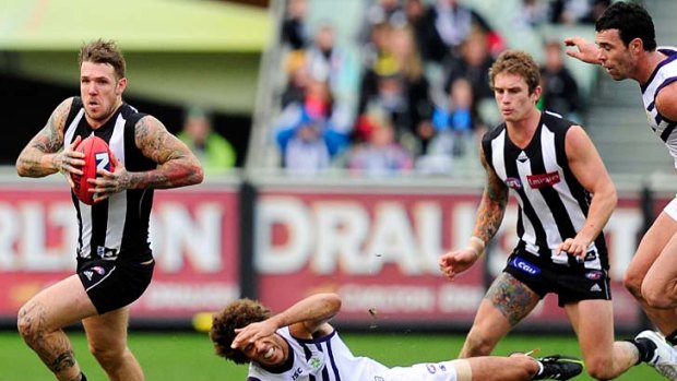 Dane Swan is set for another three votes after 43 possessions, including 19 contested touches.