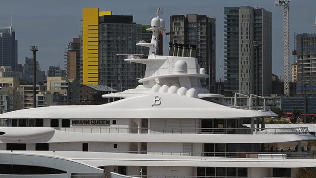 The super-yacht 'Mayan Queen' is owned by Mexican billionaire Alberto Bailleres.