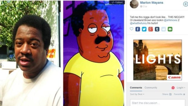 Pierre Daniel and Cleveland Brown comparison made by Marlon Wayans.