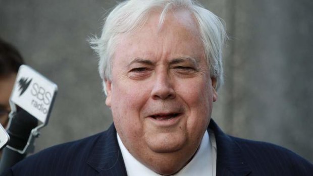 Clive Palmer said the budget was not on the menu at a dinner he had with Malcolm Turnbull in Canberra.