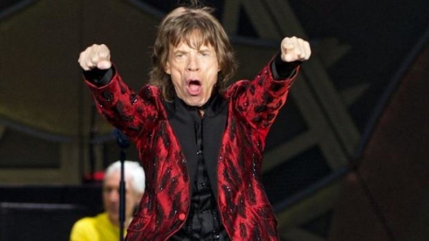 Red Y-fronts ... Mick Jagger's pants go on display.
