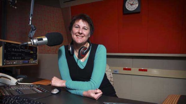 Lindy Burns, the 774 radio host, who is the only female on Melbourne AM talkback radio.