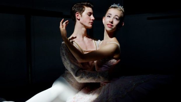 Top pair: Sydney ballerina Vida Polakov, with dance partner Cooper Cridland Hayes, has the world at her pointed feet. 
