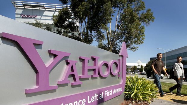 Out... Yahoo is said to be laying off thousands of workers.