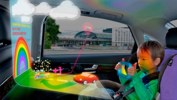 The projected future of in-car entertainment, as envisioned by an RMIT team.