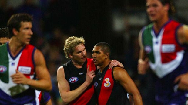 Fluctuating fortunes: It's 10 years since Fremantle played its first AFL final. That night James Hird was dominant as the Bombers scored a 44-point win in an elimination final. Now the Dockers have reached a grand final and James Hird has endured a year he would like to forget.
