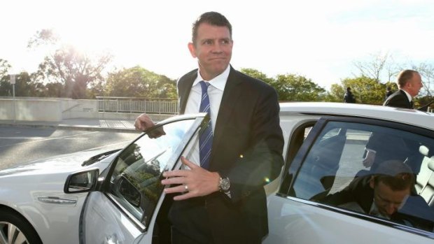 NSW Premier Mike Baird arrives for the for the Council of Australian Governments meeting.