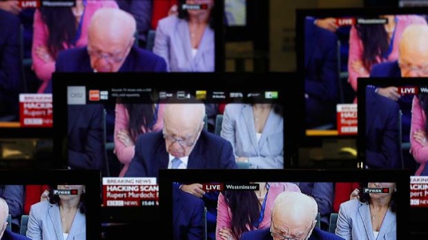 In the firing line ... Rupert Murdoch's performance in front of the phone-hacking committee in London is said to have worried several large shareholders.