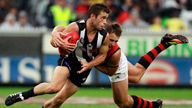 Essendon's defence is exemplified by captain Jobe Watson.
