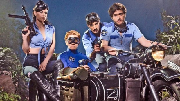 Mission delayed: <i>Danger 5's</i> mash-up of spy and B-movie tropes has won it an international audience.