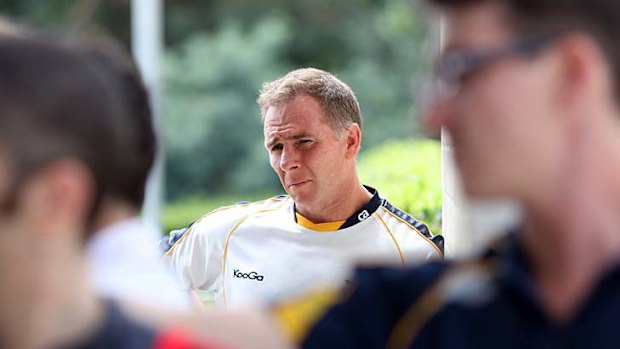 On the outer . . . Andy Friend at Brumbies training this week.