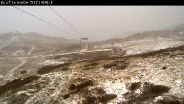 A snow picture taken on December 5 at Thredbo.