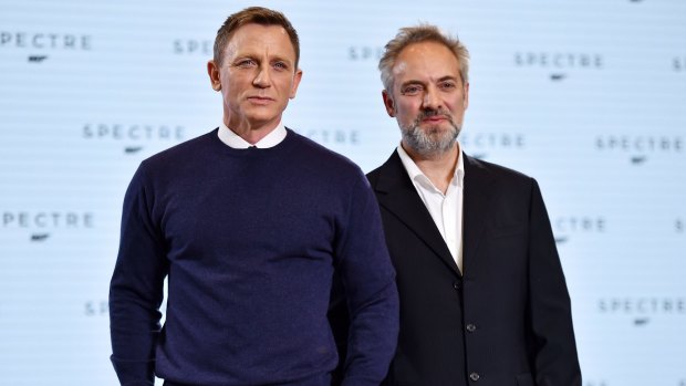 James Bond star Daniel Craig pictured with director Sam Mendes. The screenplay for the next Bond film has been stolen by hackers.