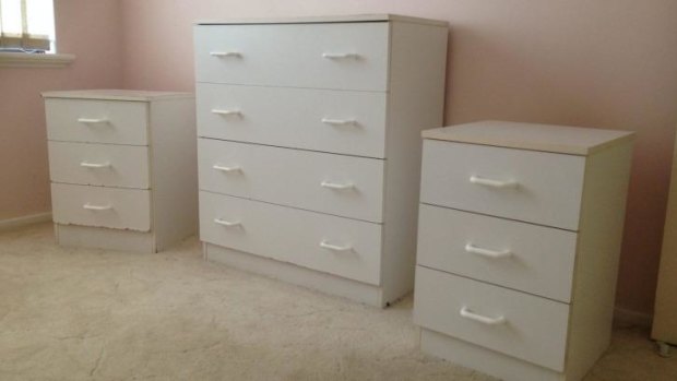A clean, but chipped set of drawers found a new home within an hour of being listed on Gumtree.