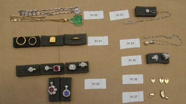 Stolen jewellery recovered from an Inala jewellery store in Brisbane's south.