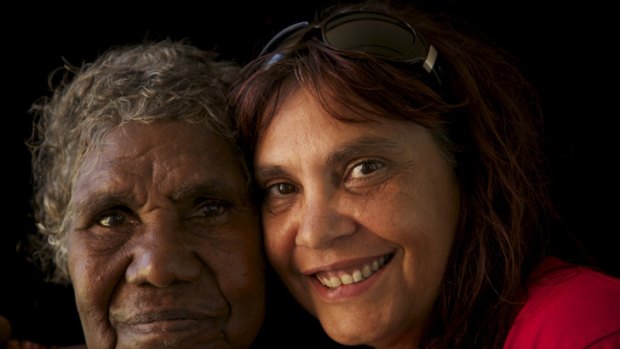 Opera, folk and rock singer Shellie Morris (right), with Borroloola song woman Amy Friday, has recorded an album in the language of her grandmother.