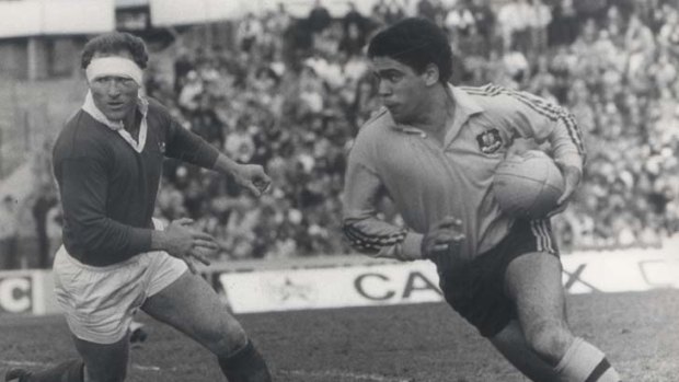 A master of the second touch &#8230; Mark Ella representing the Wallabies in July 1983.
