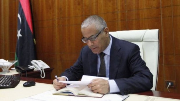 Libya's former Prime Minister Ali Zeidan in office before being ousted.