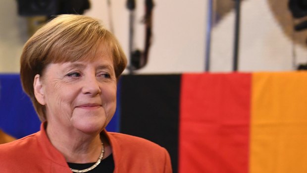 German Chancellor Angela Merkel at the weekend.