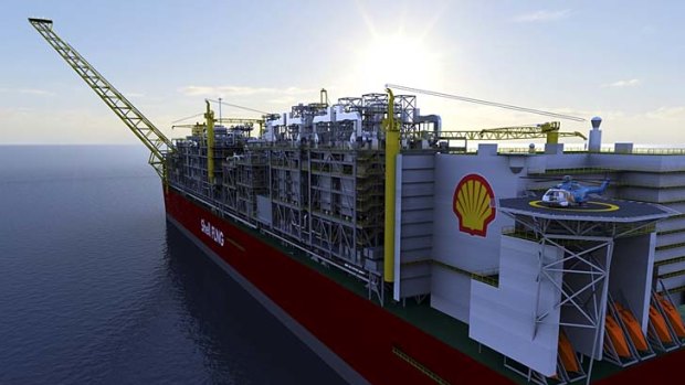 The shape of things to come in gas exploration: An artist's impression of a Shell LNG plant.