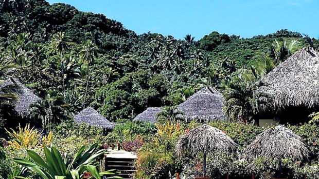 Top of the list ... Etu Moana resort in the Cook Islands ensures privacy.