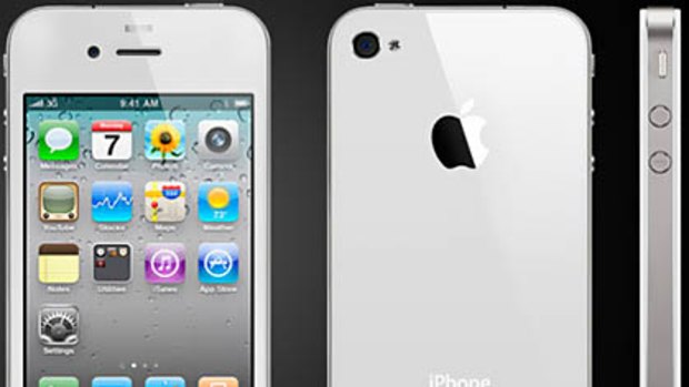 Apple's white iPhone 4.