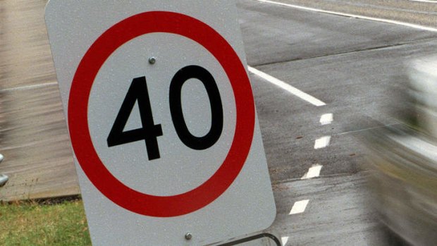 Speed limits in the town centres will drop to 40km/h.