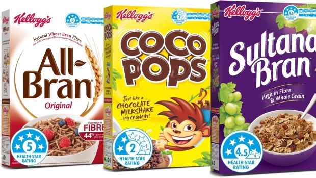 Shoppers will see health stars on Kellogg's cereal boxes from June.