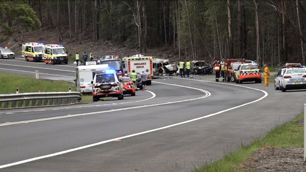 Police closed all lanes of the Princes Highway but had reopened one lane at Bendalong by about 2.30pm.