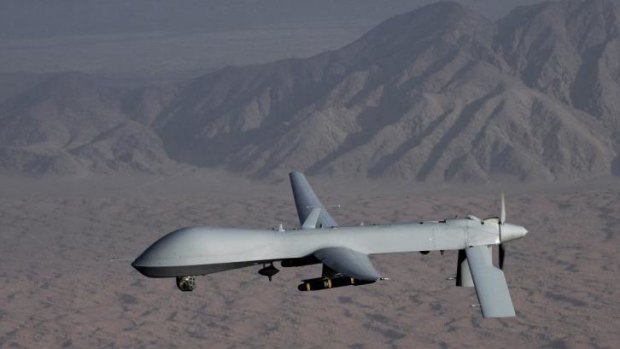 Drone strike: One of the US Air Force Predator unmanned aircraft.