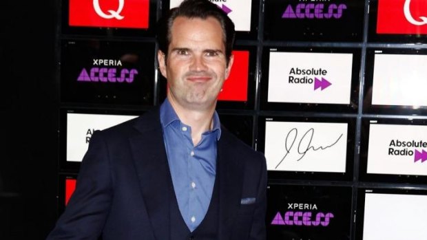 Under fire: Jimmy Carr at the Q Awards.