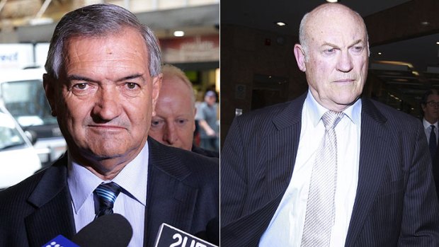 Former Labor Party ministers Tony Kelly and Ian Macdonald.