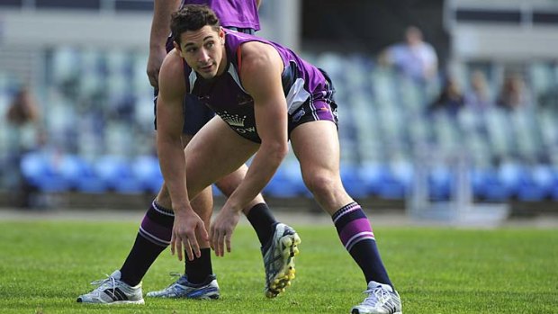 Finals time: Billy Slater is back in training after winning the Dally M medal.