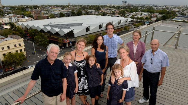 David Robinson (lef) and other energy activists have big plans for South Melbourne Market.