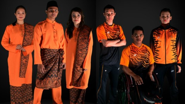 The Malaysian uniforms are sharp, like a Tiger's claw or glass of 100 per cent orange juice.