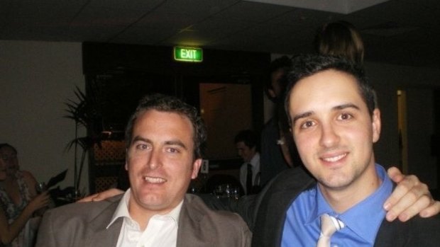 An old family photo of Canberra's Michael Williams with his cousin and race caller Anthony Manton.
