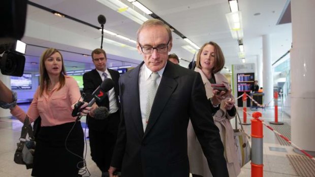 Bob Carr: 'if he's not travelling the world for the government he's lost interest in the Senate he just stood for.'
