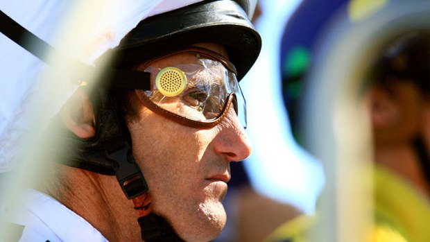 Focused: champion jockey Damien Oliver is chasing his third Melbourne Cup.