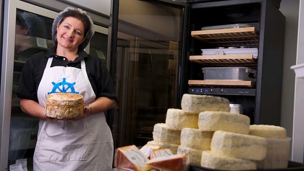 Tamara Newing, at home in Mount Martha, feels closer to her son through cheese-making.