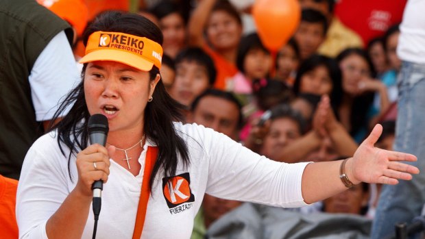 Keiko Fujimori, the front-runner in the battle to become Peru's president. 