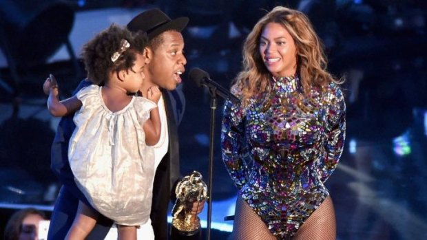 Australia-bound? Jay-Z, Beyonce and daughter Blue Ivy Carter at the recent VMAs.