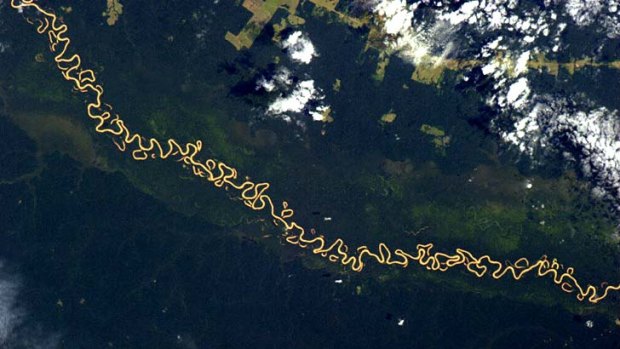 Spaced out: A river in Brazil.