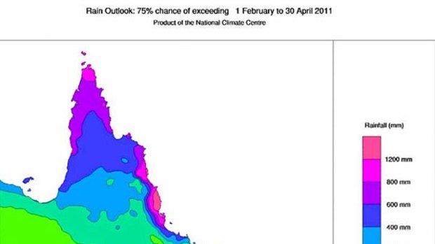 Queensland's rainfall outlook.