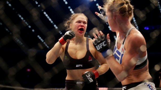 The Ronda Rousey and Holly Holm fight at Etihad Stadium.